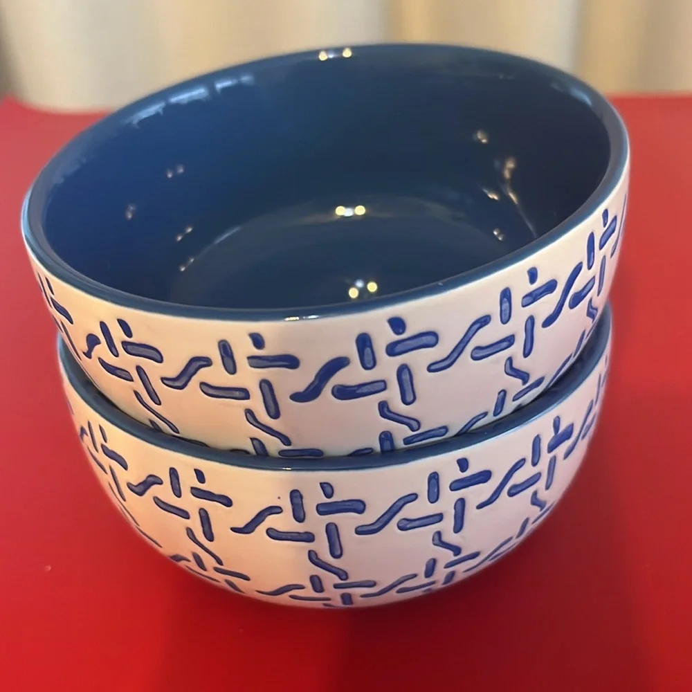 Threshold Blue and White  Small Bowl